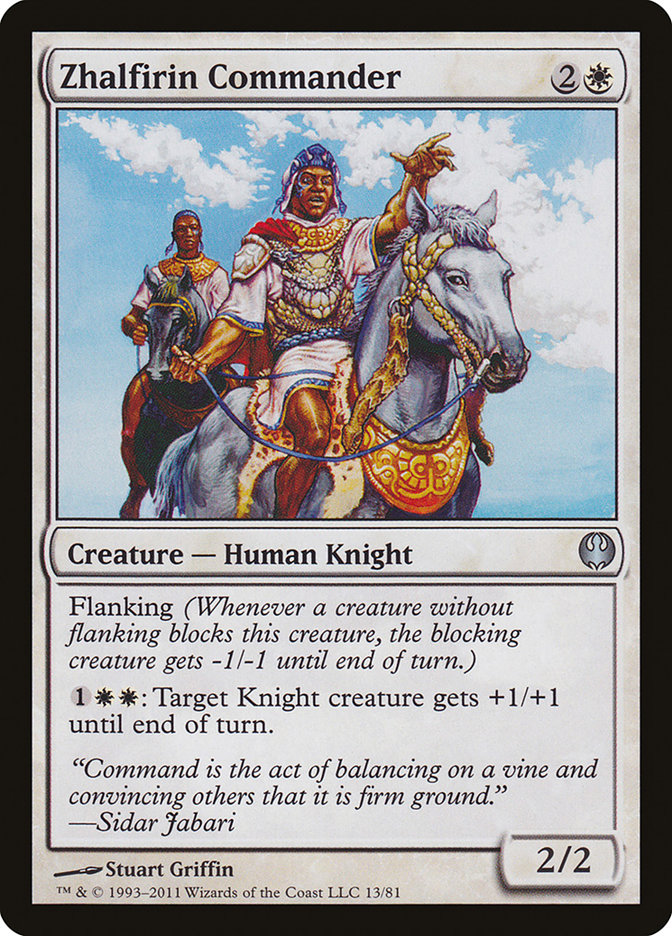 Zhalfirin Commander [Duel Decks: Knights vs. Dragons] | Good Games Modbury