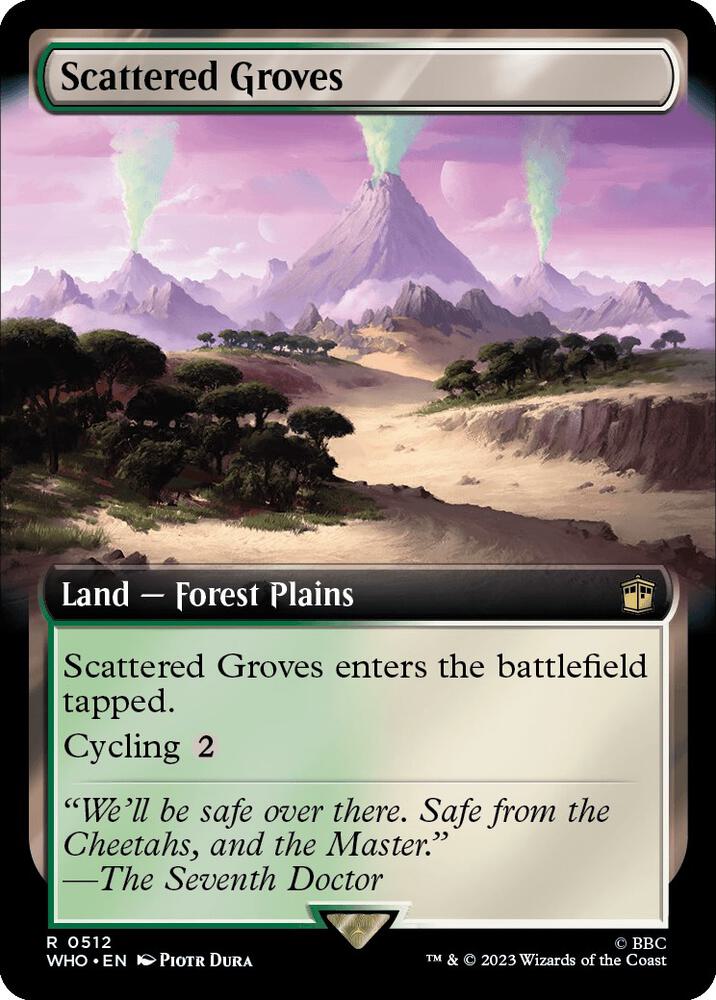 Scattered Groves 512/331 (Universes Beyond: Doctor Who)  - Extended Art | Good Games Modbury