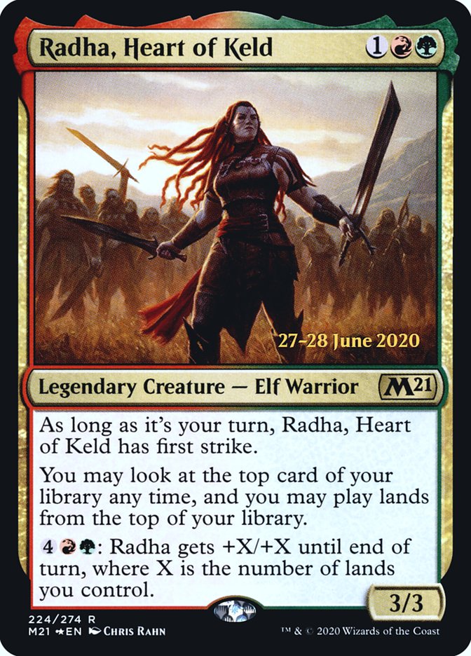 Radha, Heart of Keld [Core Set 2021 Prerelease Promos] | Good Games Modbury