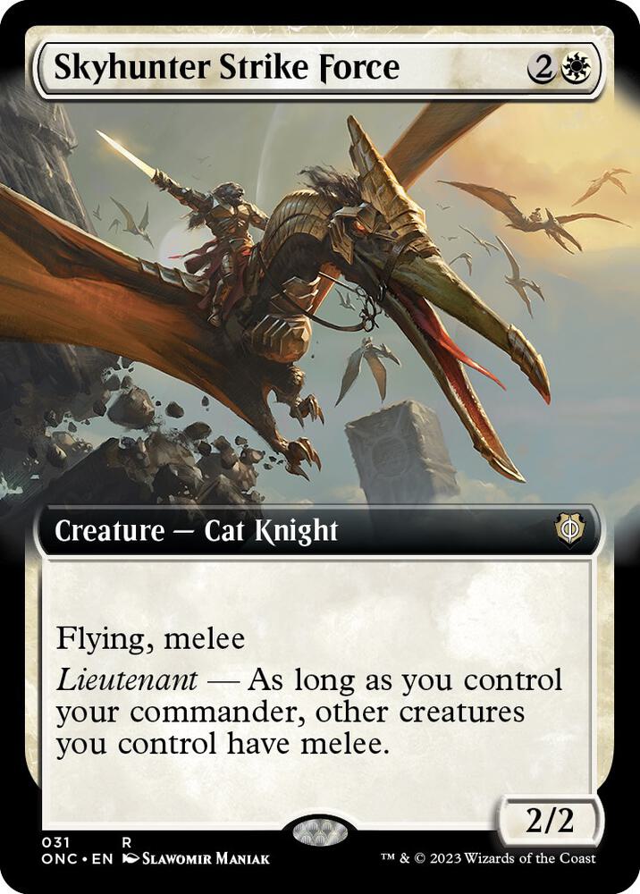 Skyhunter Strike Force 31/28 (Commander: Phyrexia: All Will Be One)  - Extended Art | Good Games Modbury