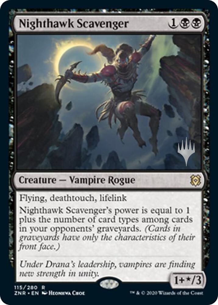 Nighthawk Scavenger 115 (Promo Pack: Zendikar Rising)  | Good Games Modbury