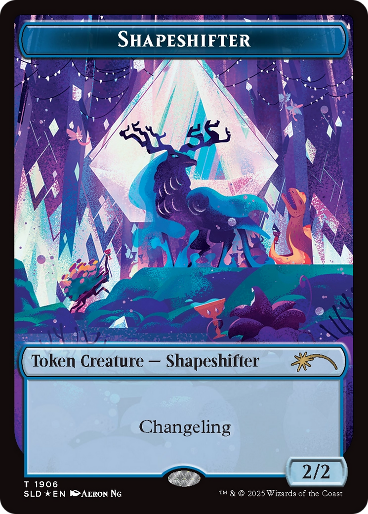 Shapeshifter Token (1906) (Double Rainbow Foil) [Secret Lair Drop Series] | Good Games Modbury