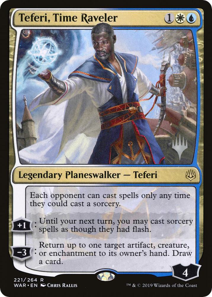 Teferi Time Raveler 221p/176 (Promo Pack: Throne of Eldraine)  - Foil | Good Games Modbury