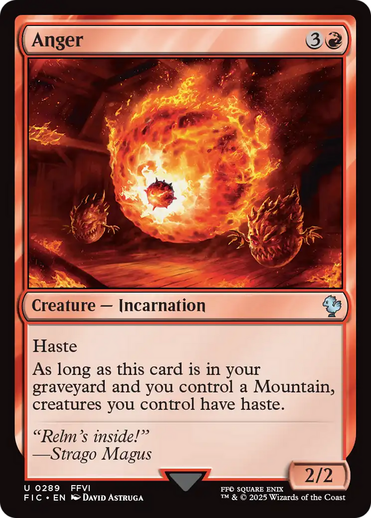 Anger [FINAL FANTASY Commander] | Good Games Modbury