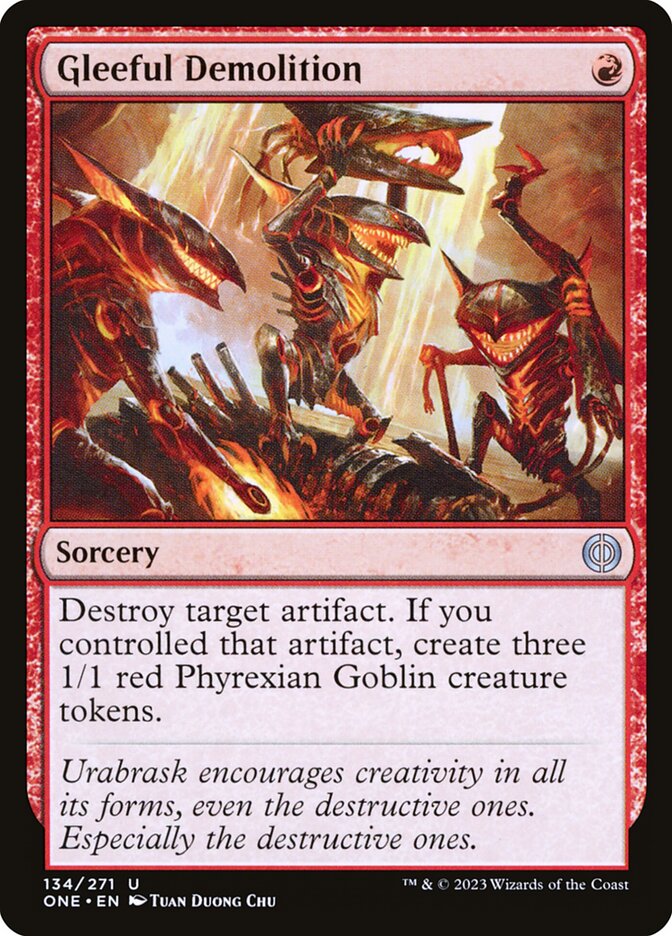 Gleeful Demolition 134 (Phyrexia: All Will Be One)  | Good Games Modbury