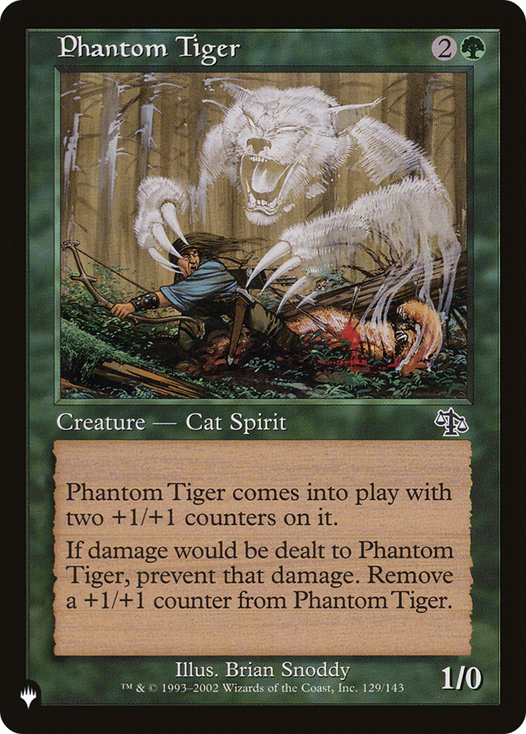 Phantom Tiger [The List Reprints] | Good Games Modbury