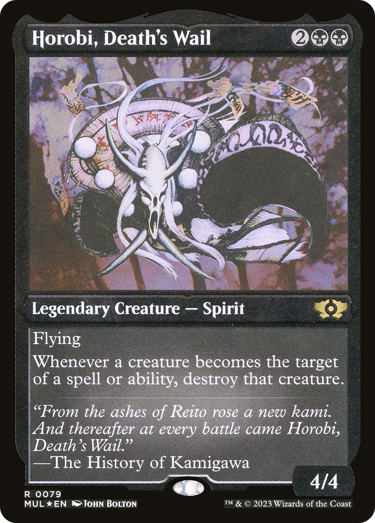 Horobi, Death's Wail (Foil Etched) [Multiverse Legends] | Good Games Modbury