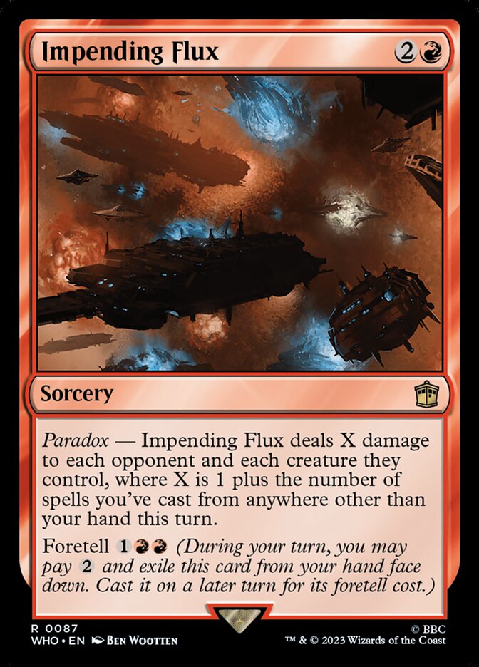 Impending Flux 87/331 (Universes Beyond: Doctor Who)  - Foil | Good Games Modbury