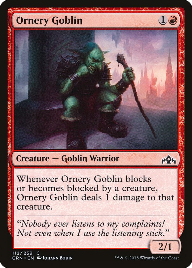 Ornery Goblin [Guilds of Ravnica] | Good Games Modbury