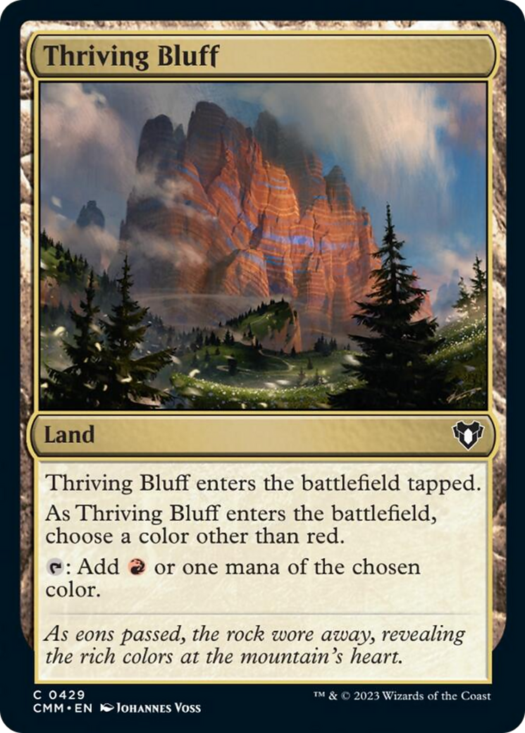 Thriving Bluff [Commander Masters] | Good Games Modbury