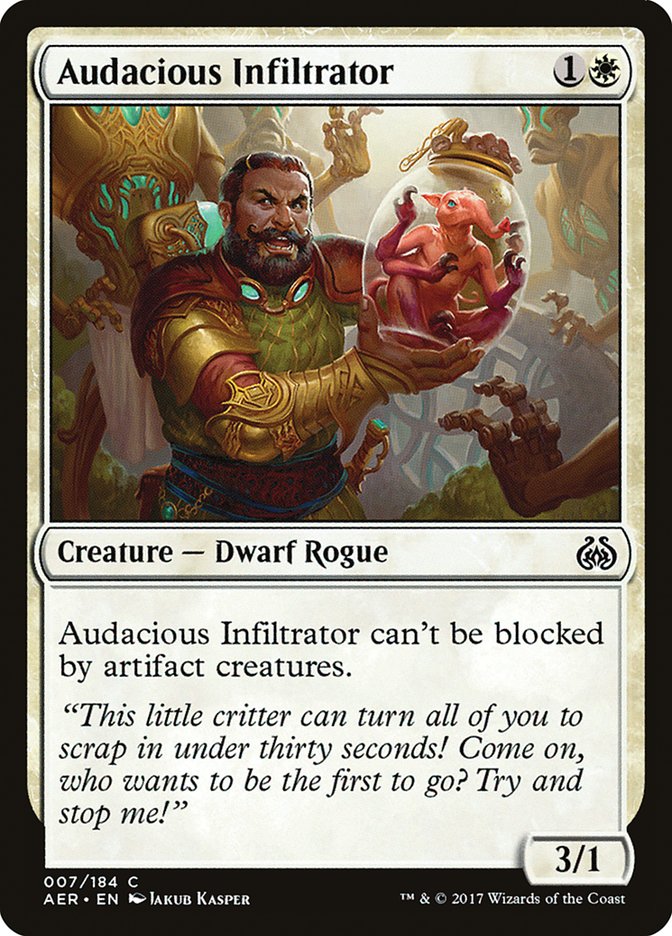 Audacious Infiltrator 7/184 (Aether Revolt)  - Foil | Good Games Modbury