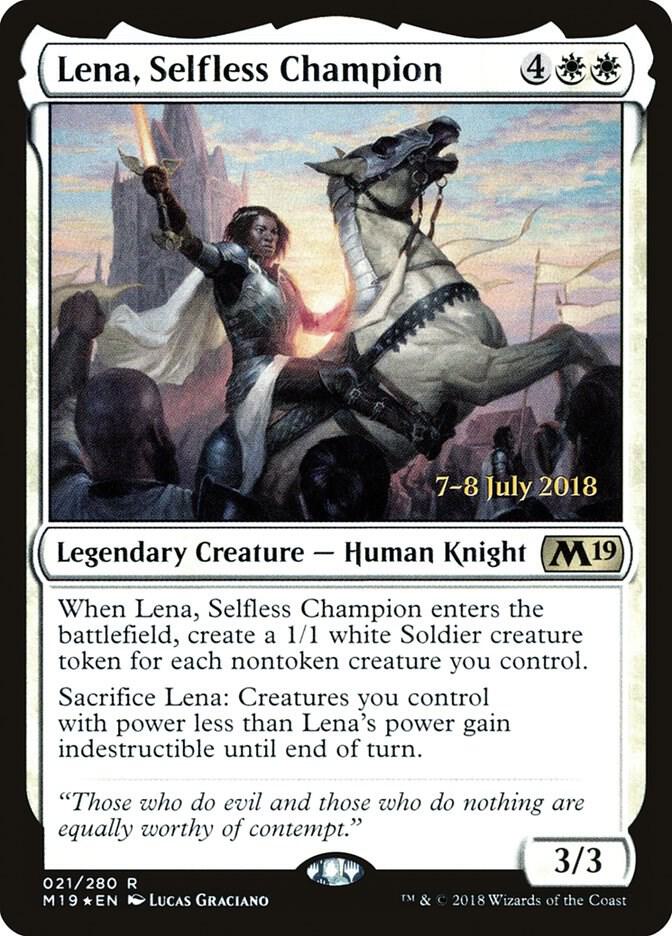 Lena Selfless Champion 21s/95 (Prerelease Cards)  - Foil | Good Games Modbury