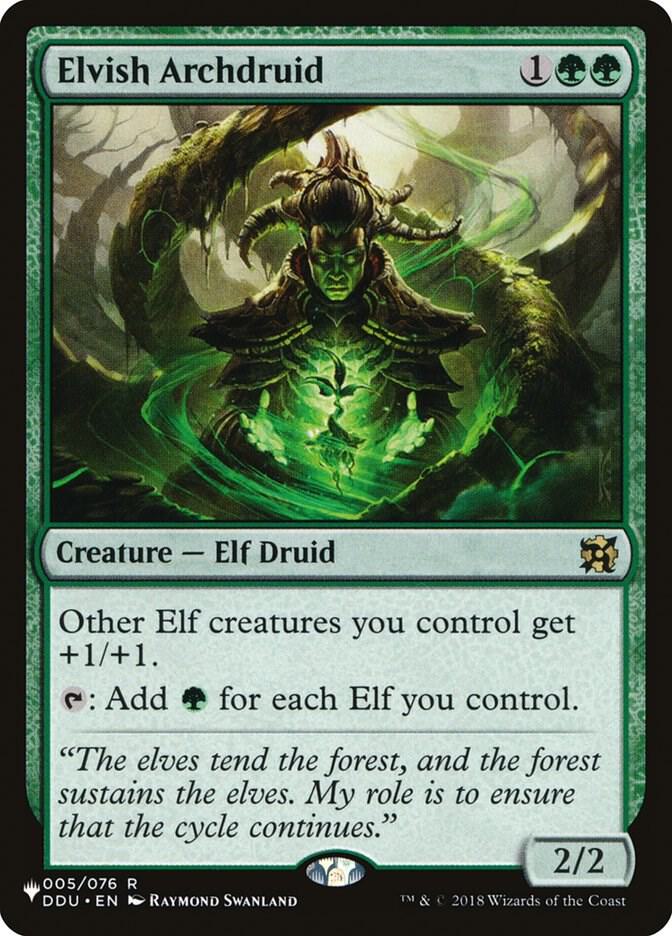 Elvish Archdruid DDU-5/5075 (The List Reprints)  | Good Games Modbury