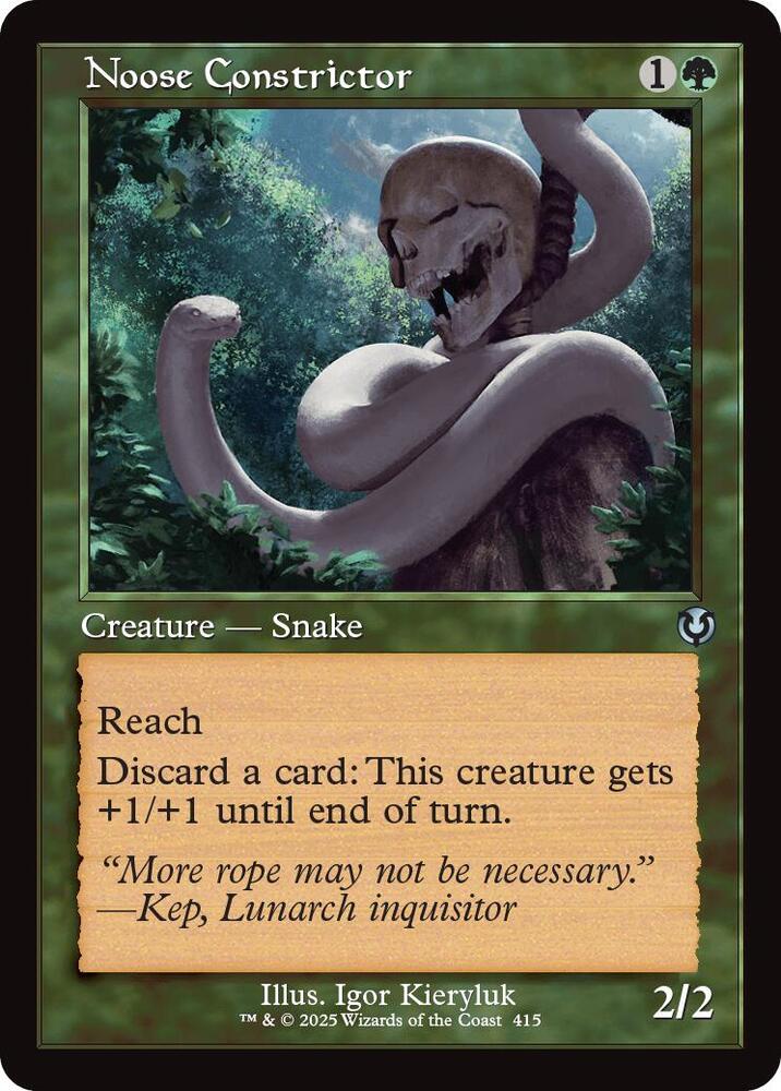 Noose Constrictor 415/287 (Innistrad Remastered)  - Retro Foil | Good Games Modbury