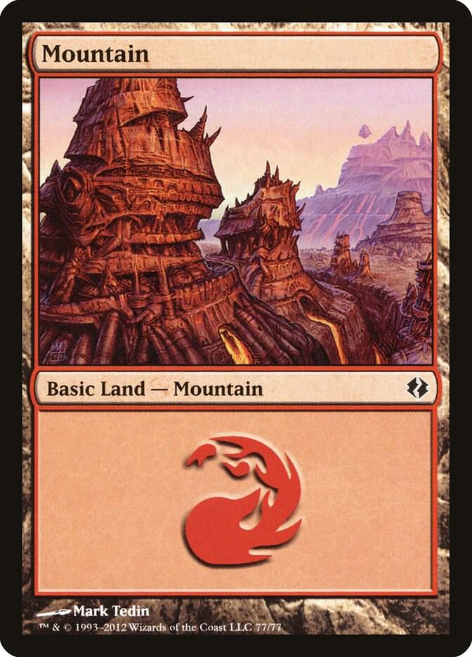Mountain 77 77/77 (Duel Decks: Venser vs. Koth)  | Good Games Modbury