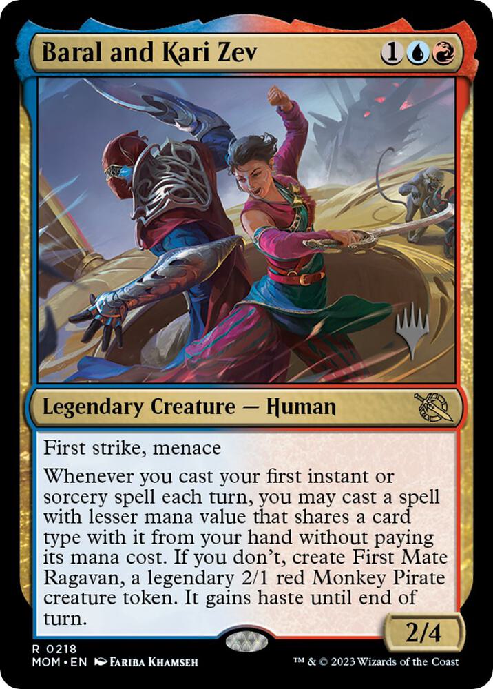 Baral and Kari Zev 218p/162 (Promo Pack: March of the Machine)  | Good Games Modbury
