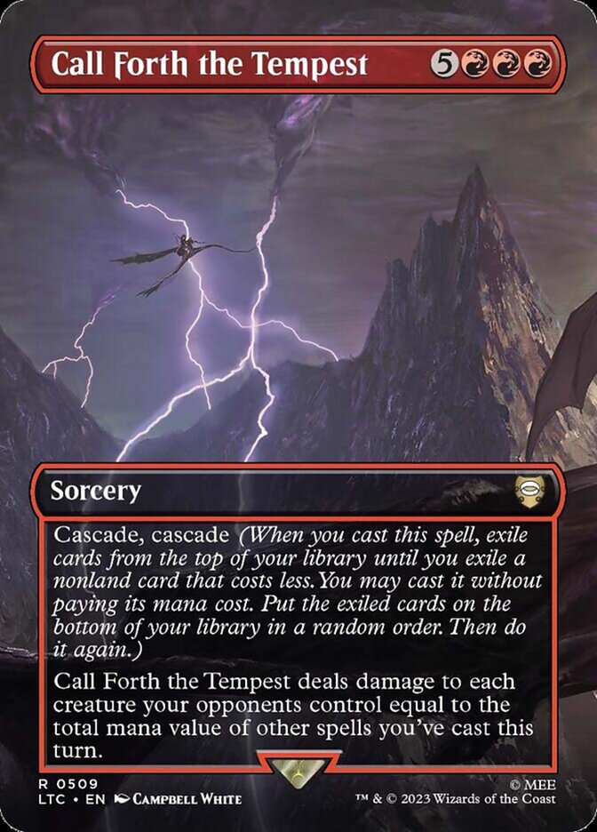 Call Forth the Tempest 509 (Commander: The Lord of the Rings: Tales of Middle-earth)  - Borderless | Good Games Modbury