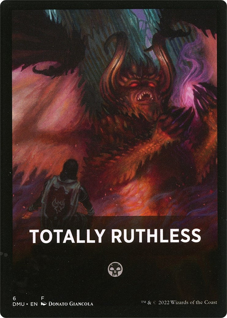 Totally Ruthless Theme Card [Dominaria United Tokens] | Good Games Modbury
