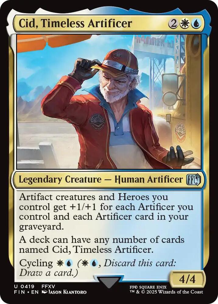 Cid, Timeless Artificer 419/309 (FINAL FANTASY)  - Foil | Good Games Modbury