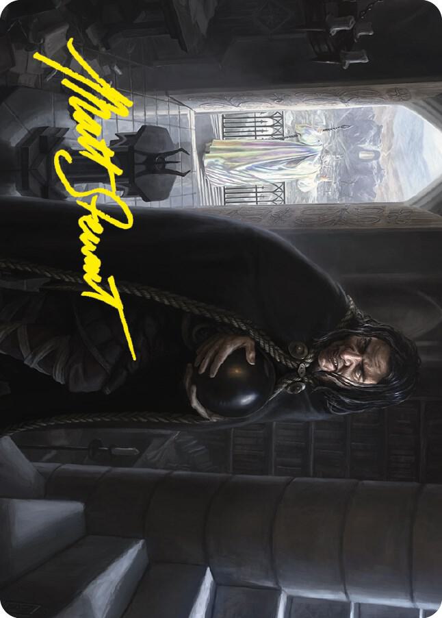 Grima Sarumans Footman Art Card Gold Stamped Signature 63 (Art Series: Universes Beyond: The Lord of the Rings: Tales of Middle-earth)  | Good Games Modbury