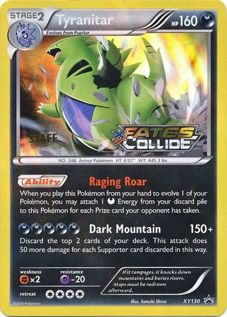 Tyranitar (XY130) (Staff) [XY: Black Star Promos] | Good Games Modbury