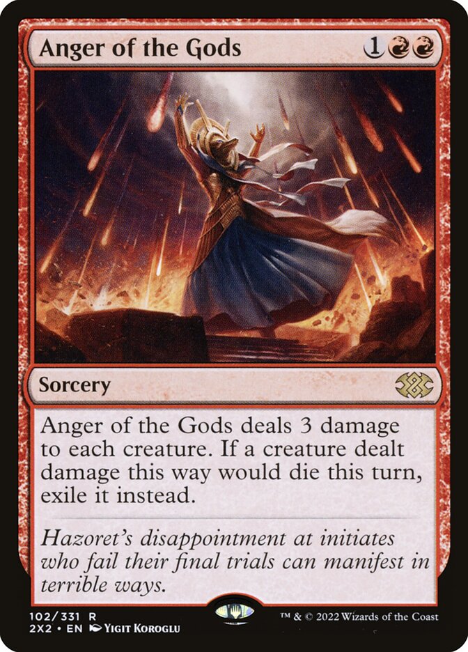 Anger of the Gods 102/331 (Double Masters 2022)  - Foil | Good Games Modbury