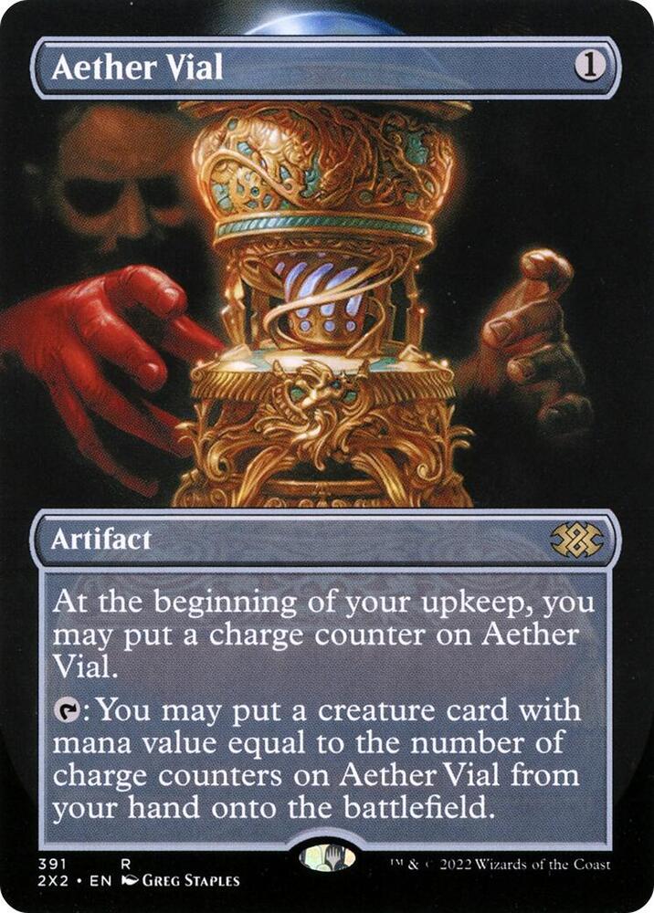 Aether Vial Borderless 391 (Double Masters 2022)  | Good Games Modbury