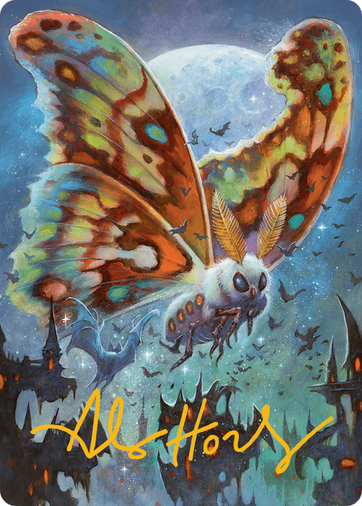 Luminous Broodmoth Art Card (Gold-Stamped Signature) [Bloomburrow Art Series] | Good Games Modbury