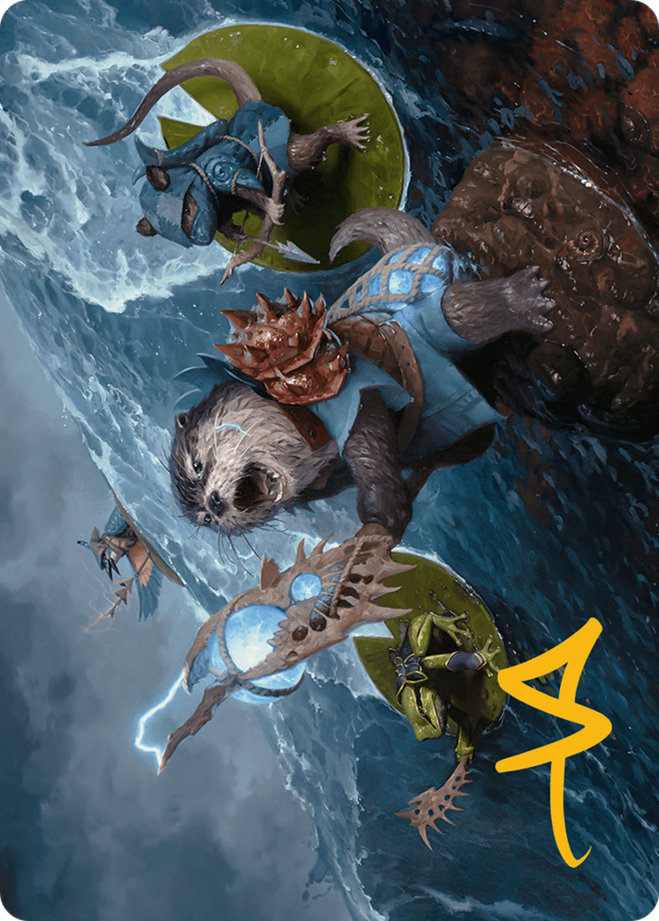 Valley Floodcaller Art Card (Gold-Stamped Signature) [Bloomburrow Art Series] | Good Games Modbury