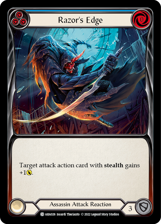Razor's Edge (Blue) [ARA026] (Outsiders Arakni Blitz Deck) | Good Games Modbury