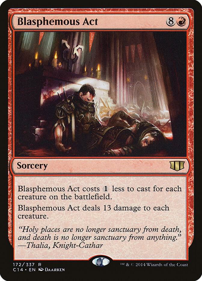 Blasphemous Act 172/337 (Commander 2014)  | Good Games Modbury