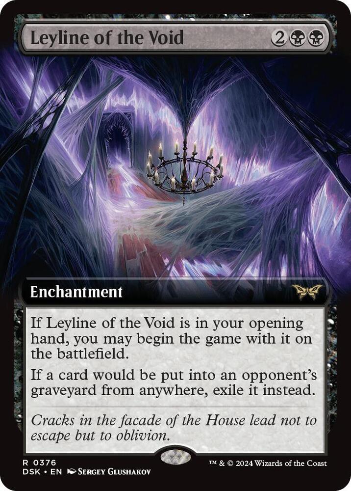Leyline of the Void 376 (Duskmourn: House of Horror)  - Extended Art | Good Games Modbury