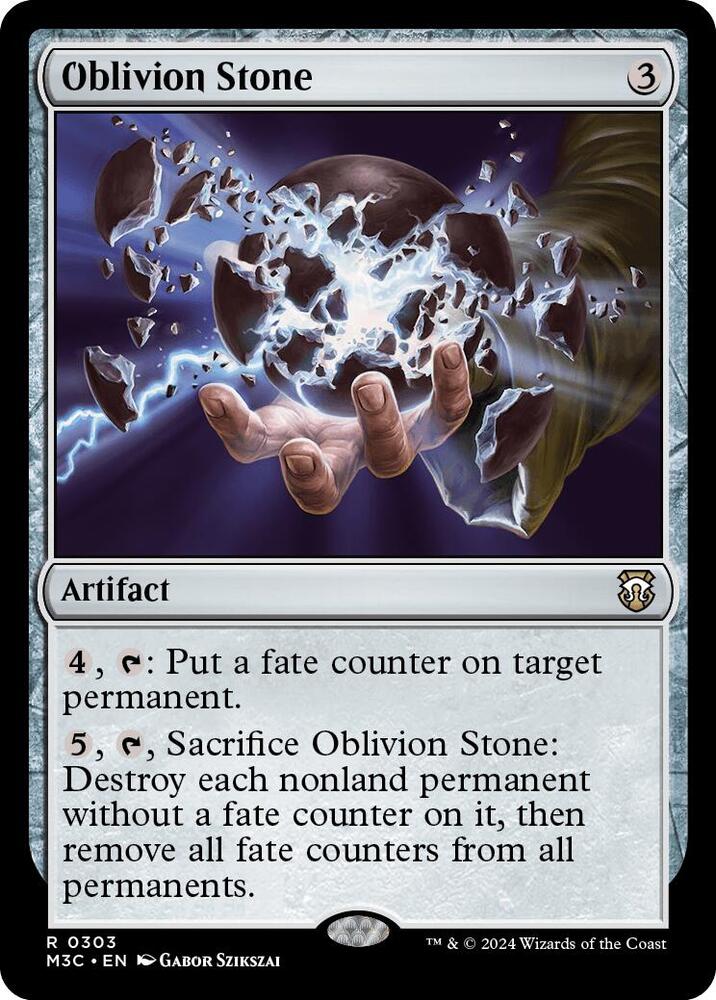 Oblivion Stone 303/411 (Commander: Modern Horizons 3)  - Ripple Foil | Good Games Modbury