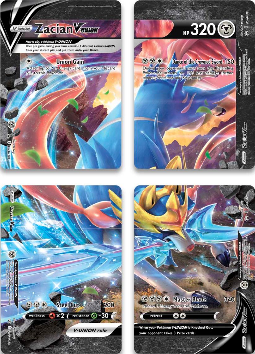 Zacian V-Union (Set of 4) [Sword & Shield: Black Star Promos] | Good Games Modbury
