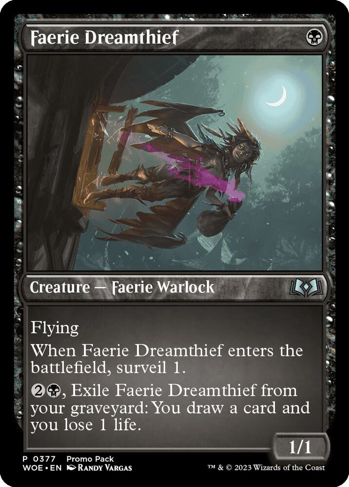 Faerie Dreamthief 377 (Promo Pack: Wilds of Eldraine)  - Foil | Good Games Modbury