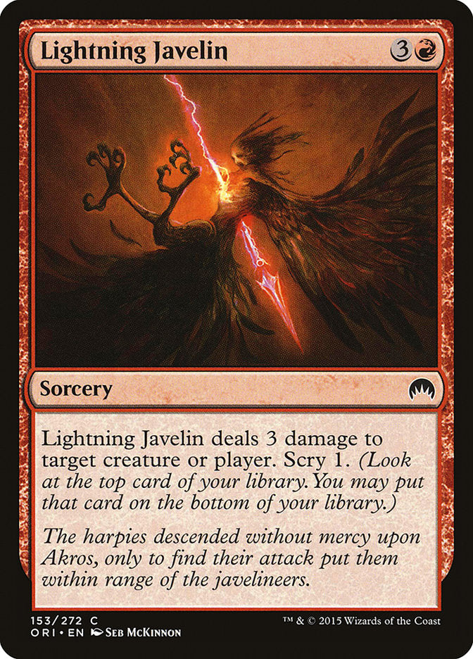 Lightning Javelin [Magic Origins] | Good Games Modbury