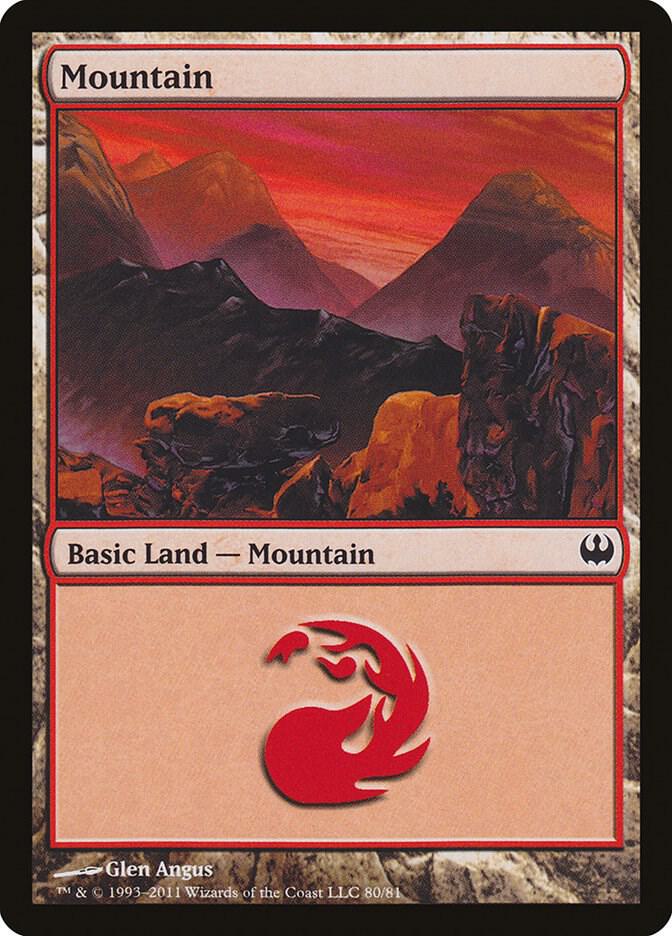 Mountain 80/81 (Duel Decks: Knights vs. Dragons)  | Good Games Modbury