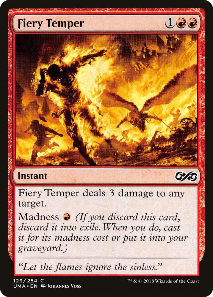 Fiery Temper 129/254 (Ultimate Masters)  - Foil | Good Games Modbury