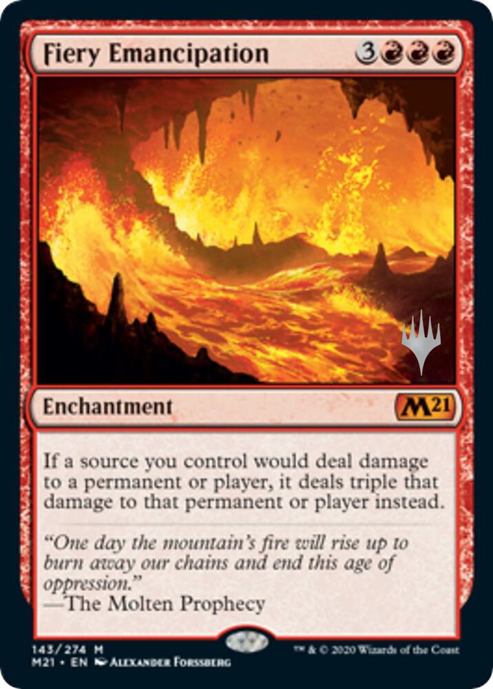 Fiery Emancipation 143 (Promo Pack: Core Set 2021)  | Good Games Modbury