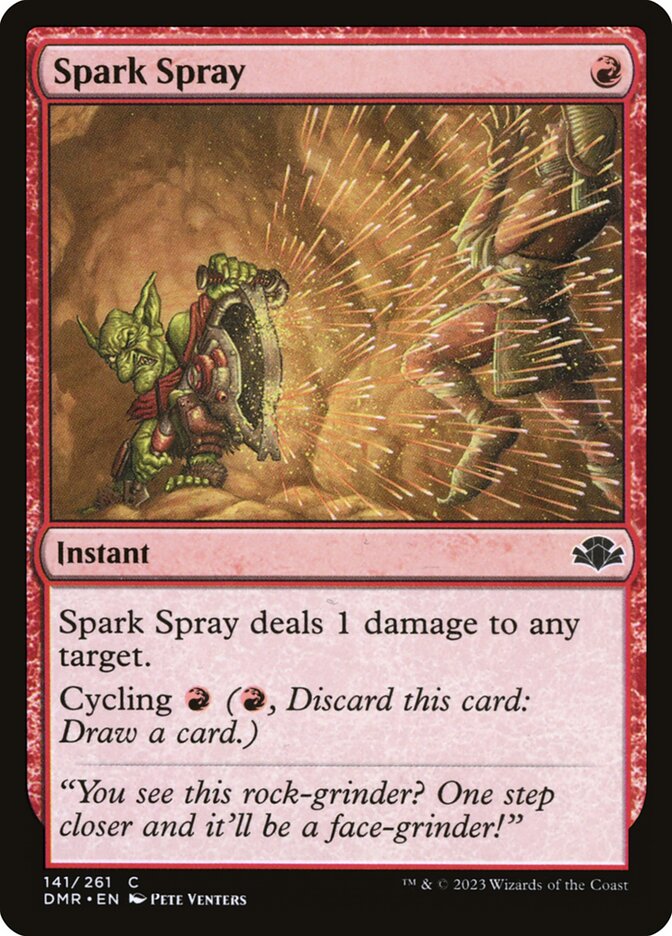 Spark Spray 141/261 (Dominaria Remastered)  - Foil | Good Games Modbury