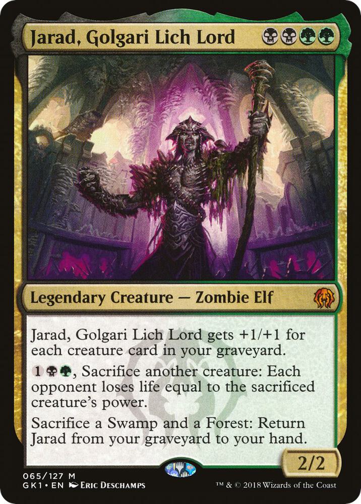 Jarad, Golgari Lich Lord 65/127 (Guilds of Ravnica: Guild Kits)  | Good Games Modbury