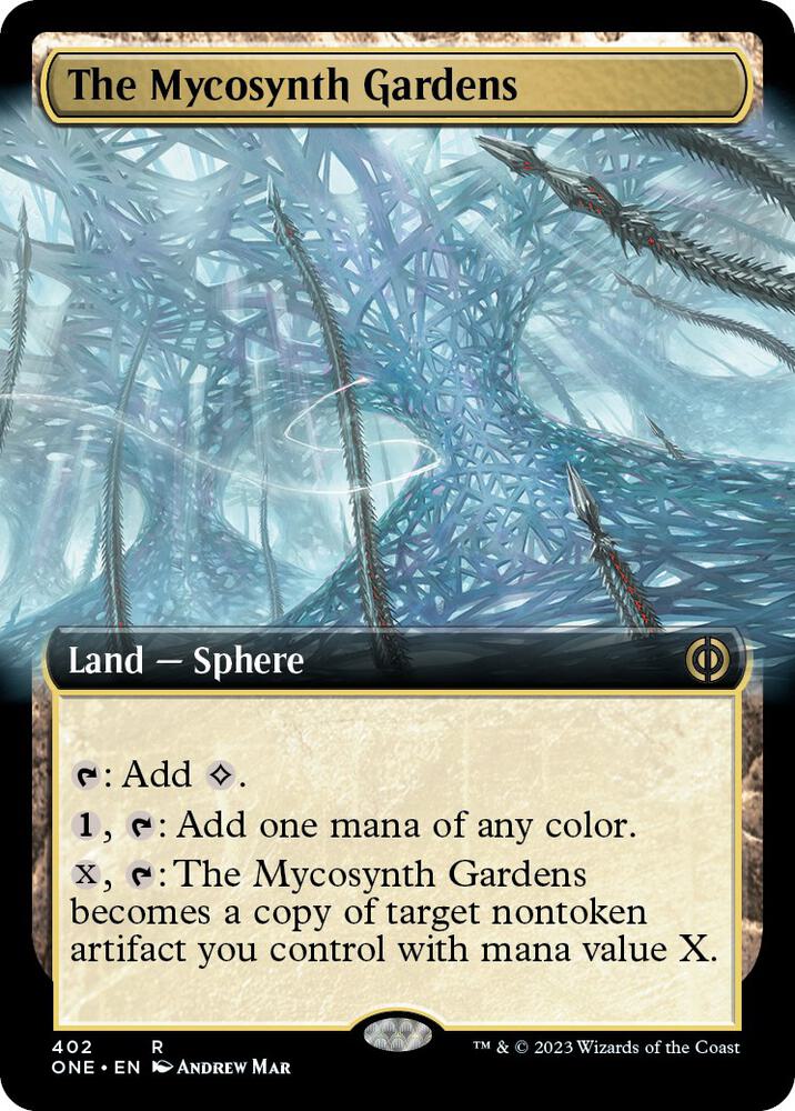The Mycosynth Gardens 402/271 (Phyrexia: All Will Be One)  - Extended Art | Good Games Modbury