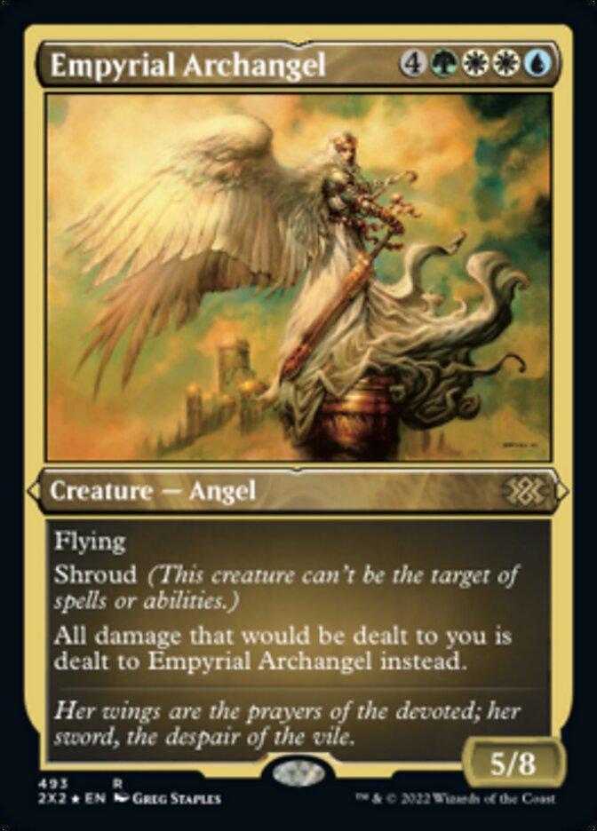 Empyrial Archangel (Foil Etched) [Double Masters 2022] | Good Games Modbury