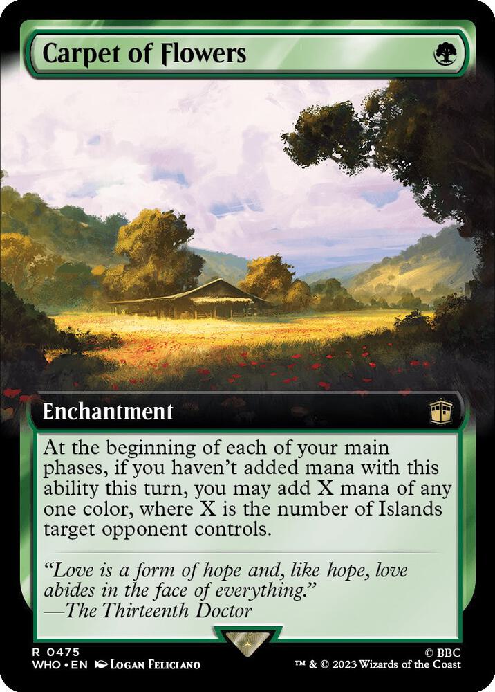 Carpet of Flowers 475/331 (Universes Beyond: Doctor Who)  - Extended Art | Good Games Modbury