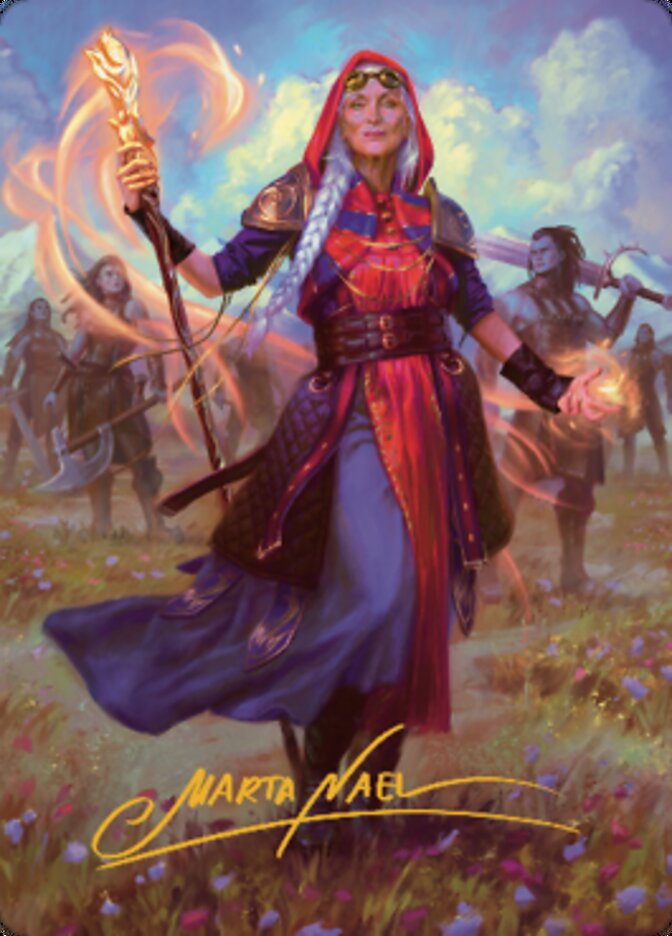 Jaya, Fiery Negotiator Art Card 1 (Gold-Stamped Signature) [Dominaria United Art Series] | Good Games Modbury