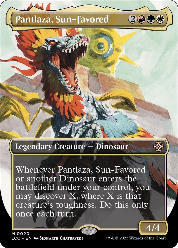 Pantlaza, Sun-Favored 20/370 (Commander: The Lost Caverns of Ixalan)  - Borderless Foil | Good Games Modbury