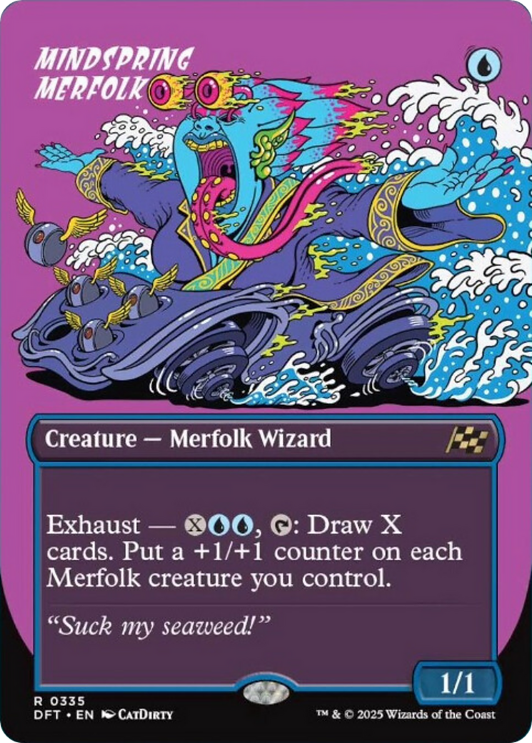 Mindspring Merfolk (Borderless) [Aetherdrift] | Good Games Modbury