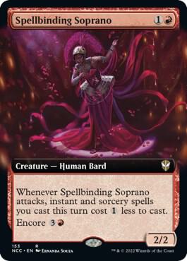 Spellbinding Soprano Extended Art 153/93 (Commander: Streets of New Capenna)  | Good Games Modbury