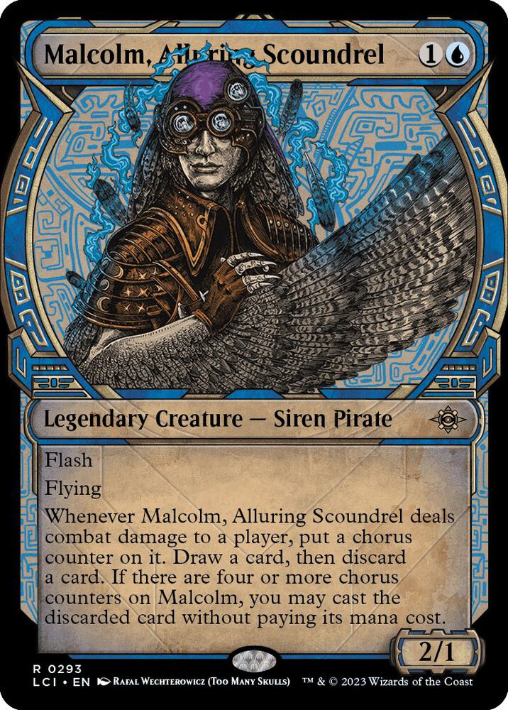 Malcolm, Alluring Scoundrel 293 (The Lost Caverns of Ixalan)  - Showcase Foil | Good Games Modbury
