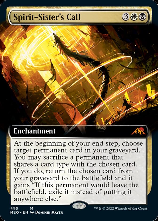 Spirit-Sister's Call (Extended Art) [Kamigawa: Neon Dynasty] | Good Games Modbury